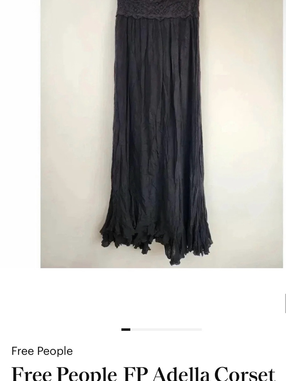 Free People Adella Corset Maxi dress